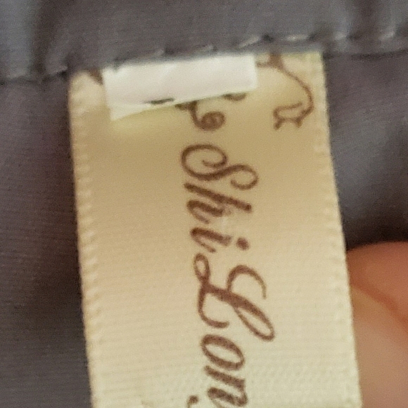 𝅺SHILONG Fashions Pant w/wrap ruffle tie skirt, sz med - Picture 5 of 5